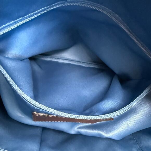 y2k Rare COACH Denim Leather Patchwork Shoulder Bag Crossbody - Picture 10 of 11